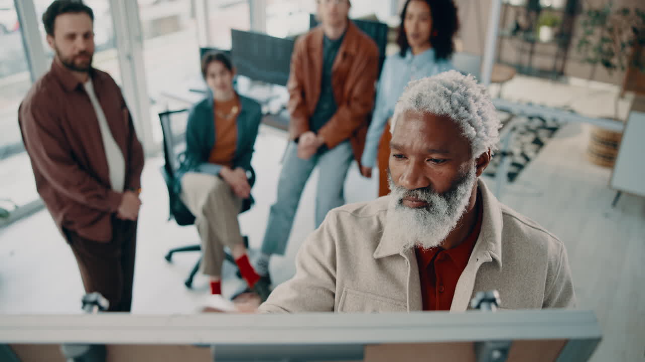 Successful Business Team Meeting and Collaboration