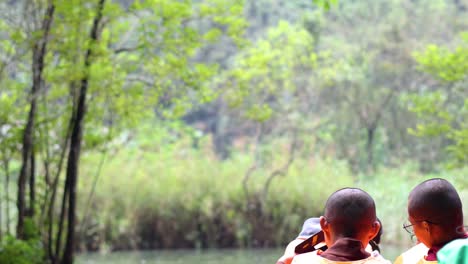 tourists enjoying a peaceful river tour