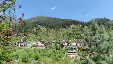geophysical diversity and houses in the mountainous region
