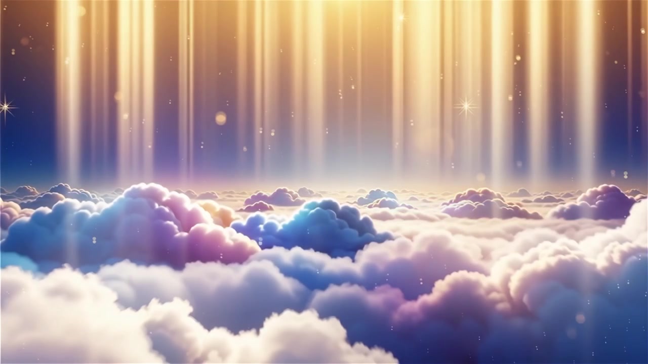 Christian Heavenly Light Worship Background