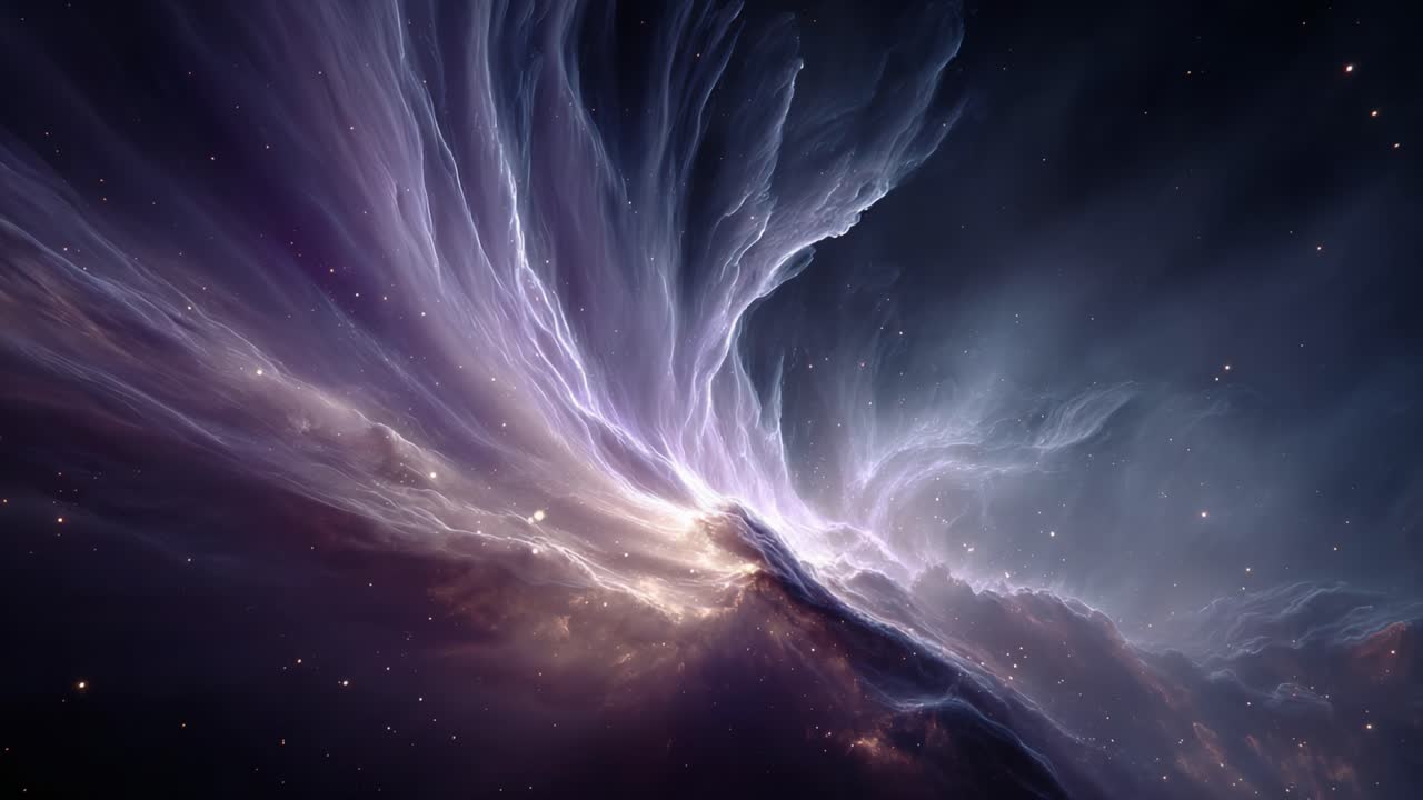 A Stunning Cosmic Display of Nebulae, Stars, and Galaxies: A Journey Through Ethereal Light and Color in the Vastness of Space