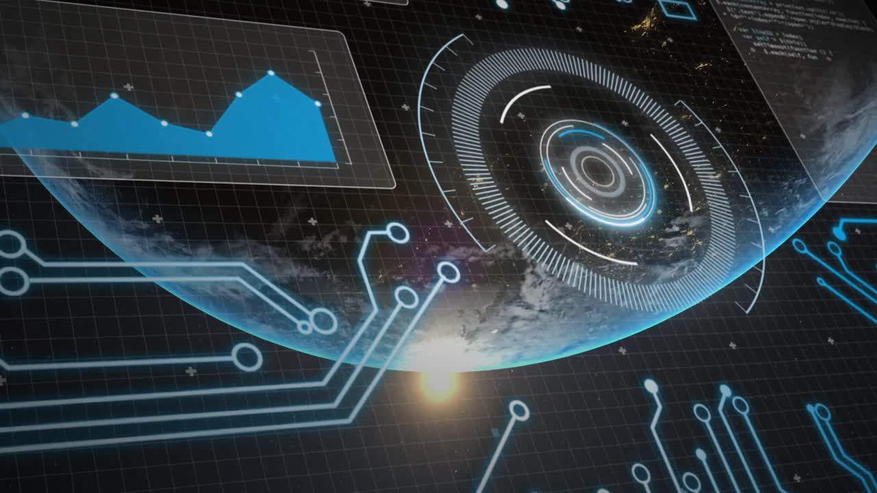 Animation of scanning scopes over grid