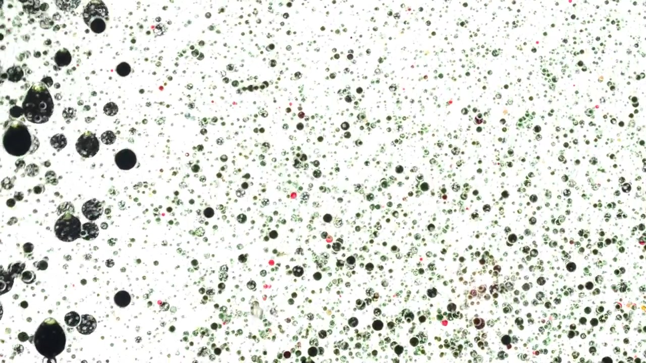 Background from bubbles. Motion of bubbles.