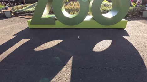 sign at melbourne zoo entrance under sunlight