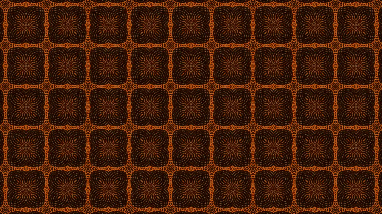 Orange color Pattern gothic design animation motion graphics
