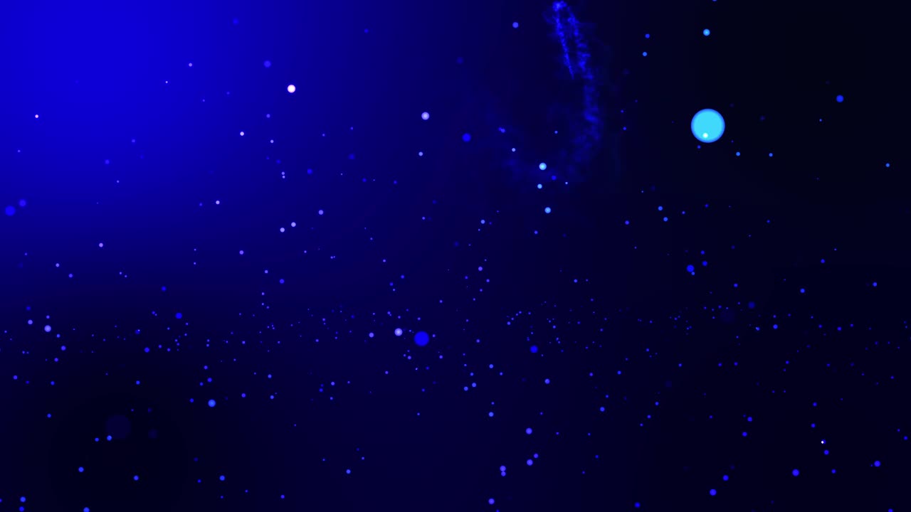 색상 배경에 움직이는 빛 입자 효과