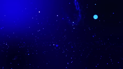 luz que se mueve en el efecto de partículas de fondo de color