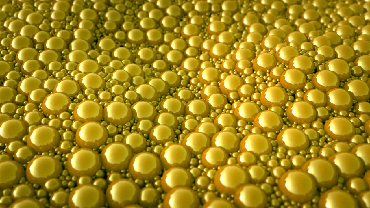 추상적인 파동하는 구.