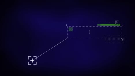 data processing on blue background