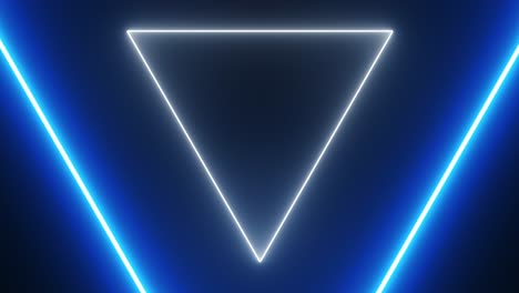 neon triangle light pattern