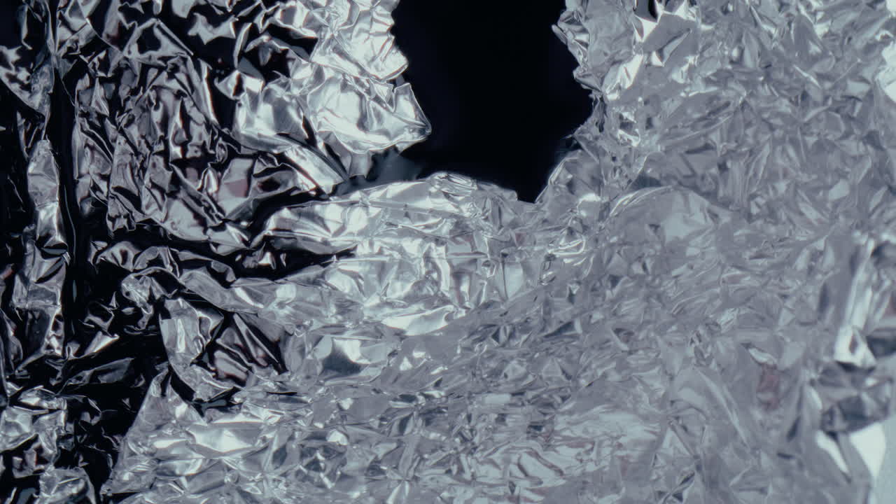 Crumpled Aluminum Foil Texture