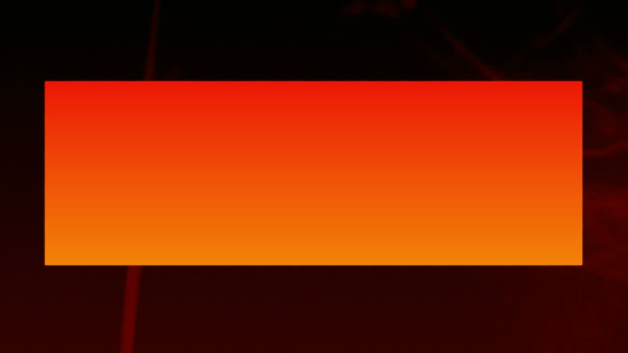 rectángulo naranja y formas geométricas