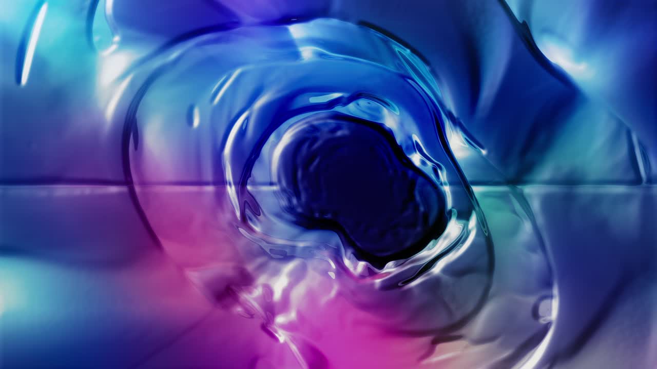 animación de formas abstractas multicolores con bucle de fluidos