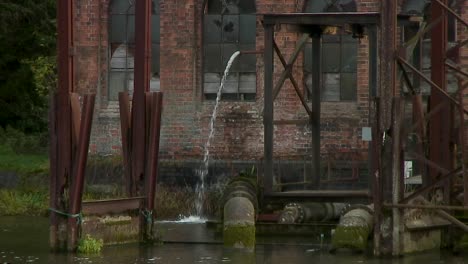 the old pump house at holwell reservoir near melton mowbray in the english county of leicestershire