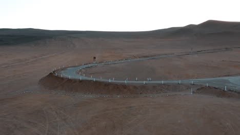 paracus, perú, imágenes de drones. atardecer