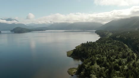 Playa-De-Arena-En-El-Lago-Con-árboles-Verdes-5