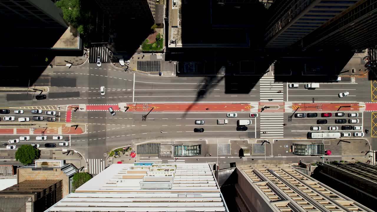 브라질 상파울로 시내의 파울리스타 애비뉴. 관광 랜드마크.