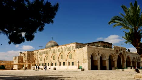 al-aqsa mosque in jerusalem timelapse