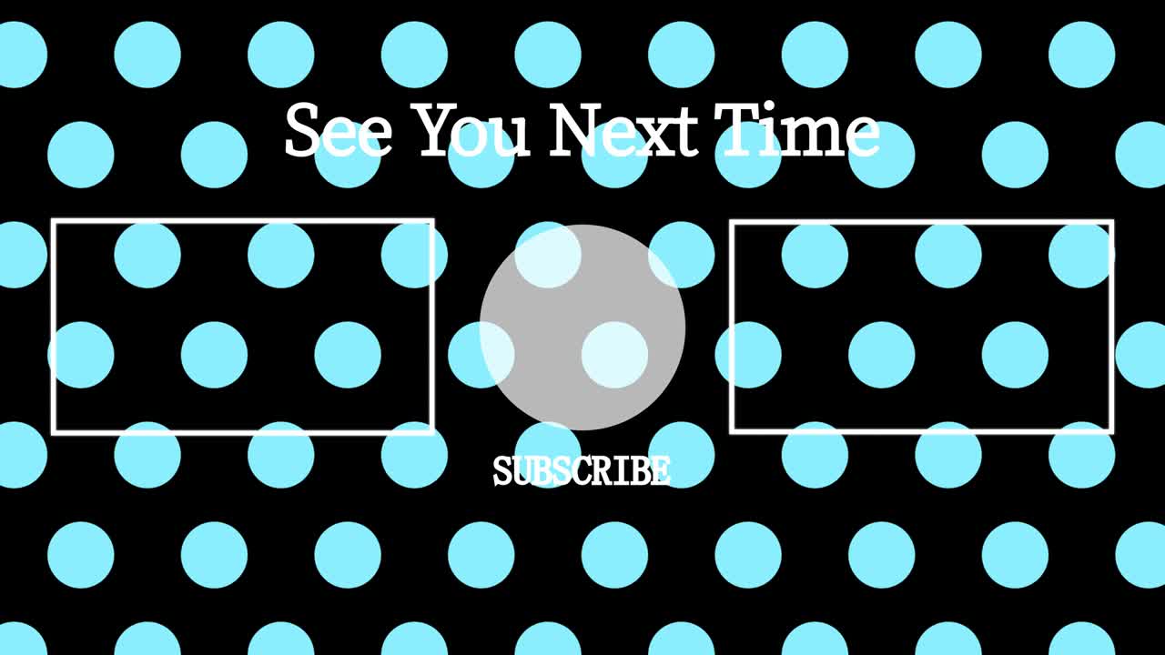 작은 점 배경 엔드 카드 엔딩 스크린 모션 그래픽