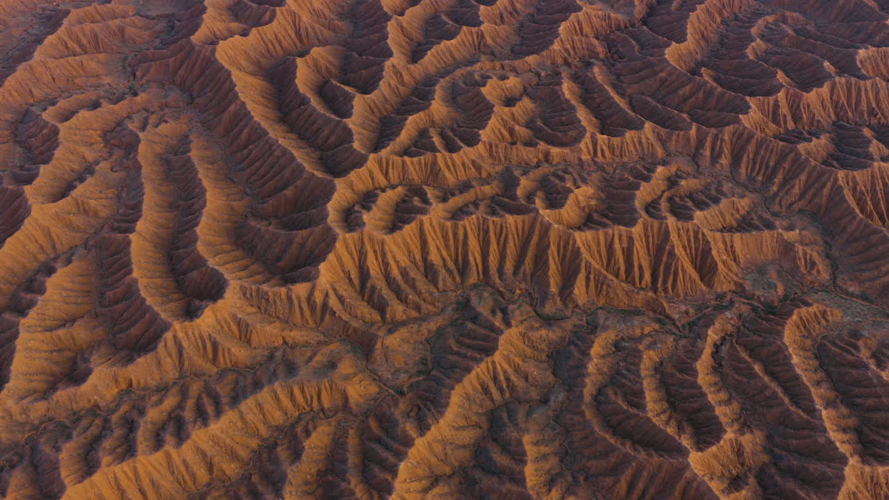 Striking Landscape Of The Valley Of Forgotten Rivers, Ak Sai In Kyrgyzstan. - aerial shot