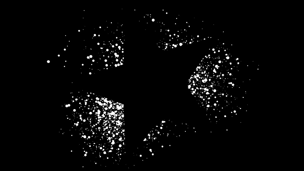 Esplosione stellare astratta con punti