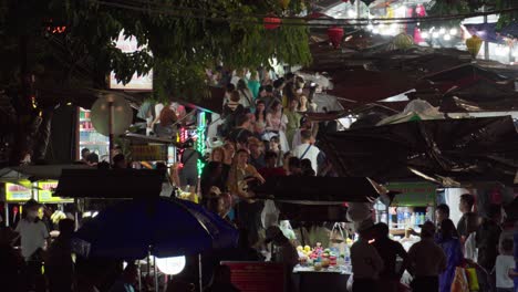 busy night market in vietnam