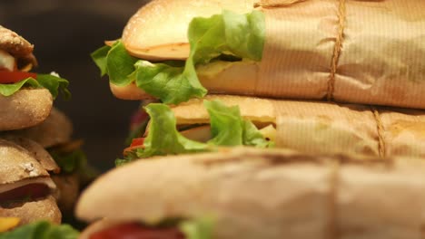 assortment of delicious sandwiches