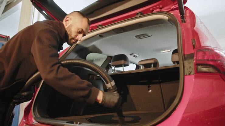 Aspirazione del bagagliaio dell'auto