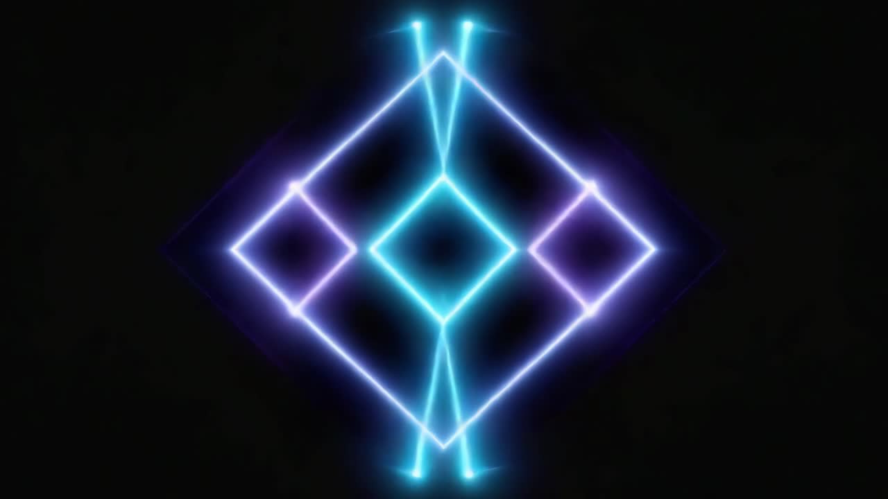 formas geométricas de neón abstractas
