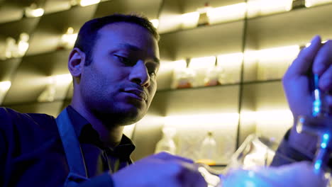 bartender serving beer