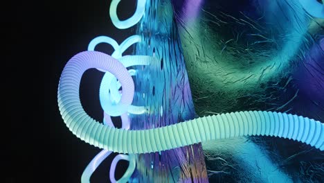 ai parásitos bobinas de neón en la plaza mazuranic, festival de las luces, zagreb croacia