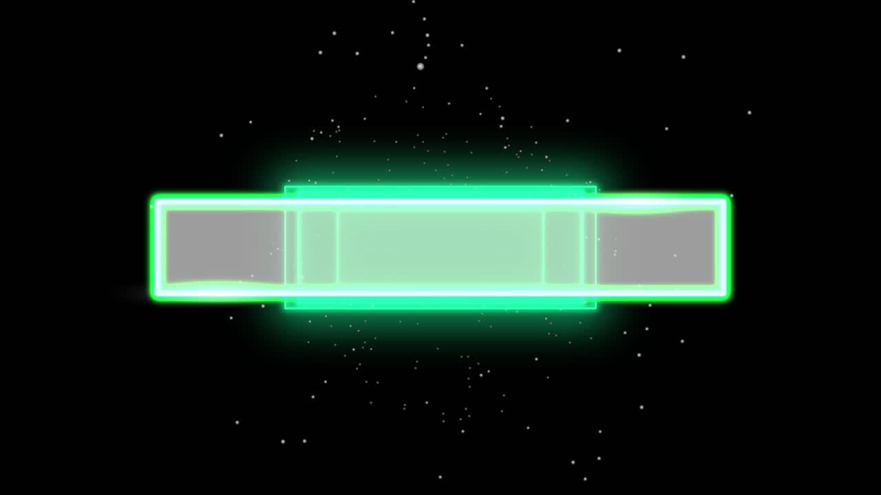 Animation abstract neon green squares motion disco background