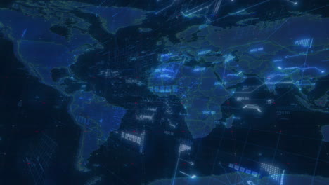animación cg - mapa del mundo