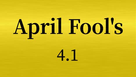 april fool's english message text animation motion graphics