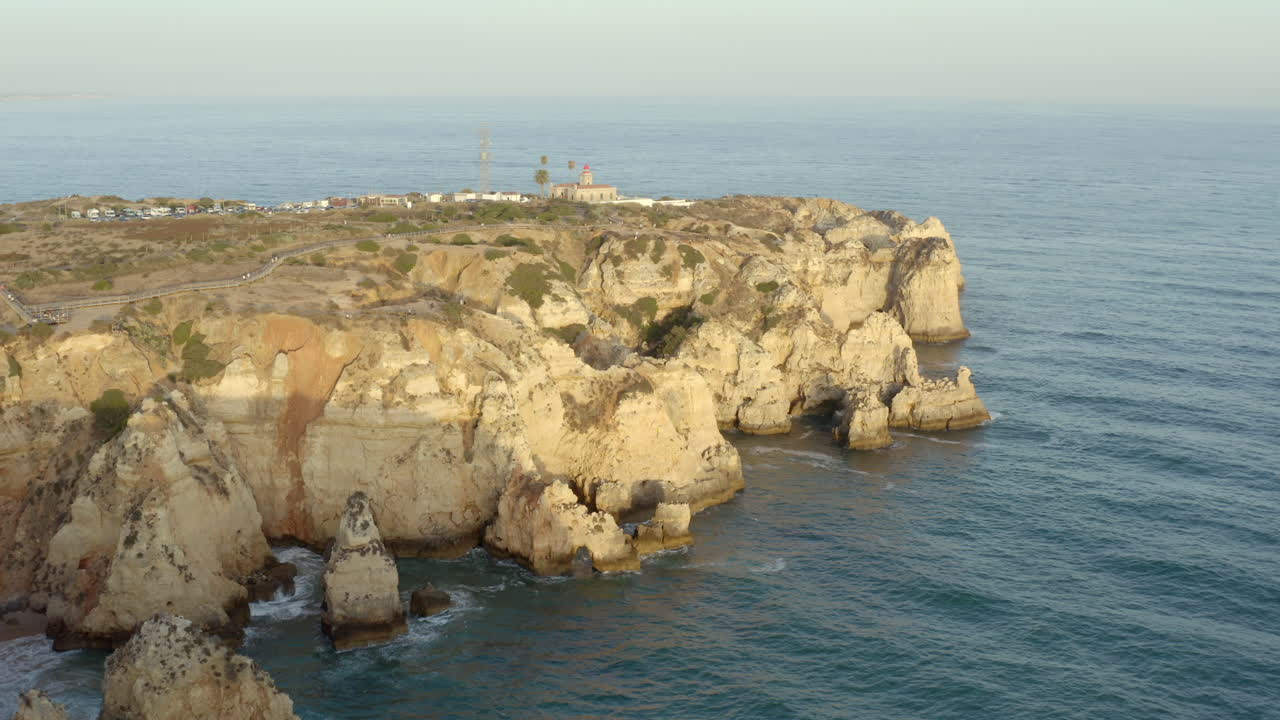 Wide Shot of a Rocky Shoreline