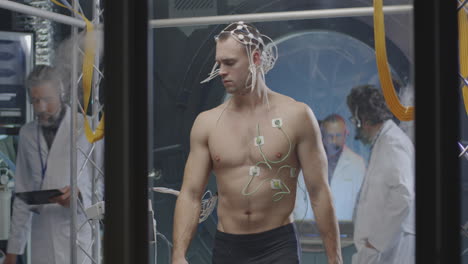 physiological testing in a research lab