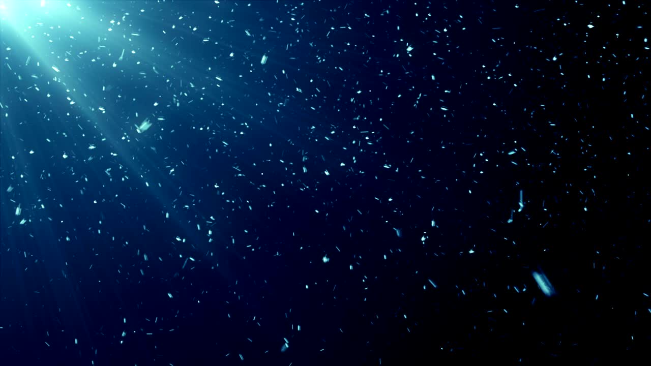 파란 먼지 입자 추상적인 빛 보케 모션 제목 영화적 배경 루프