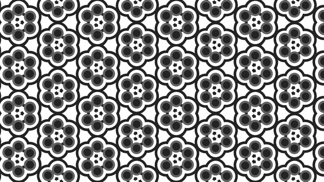 diseño de patrón sin costuras animado flotante