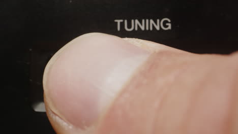 adjusting tuning on a vintage radio