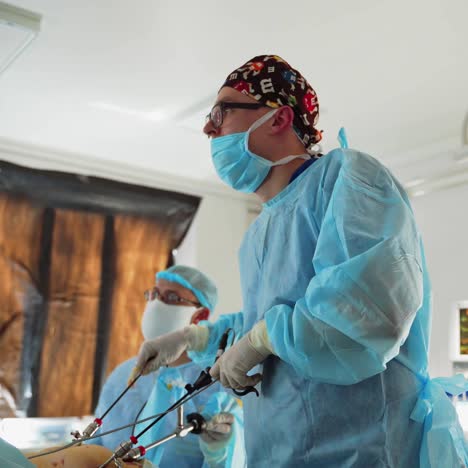 medical team performing operation