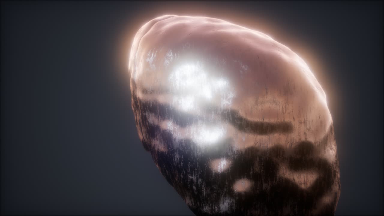 animación médicamente precisa del hígado humano en bucle 3d