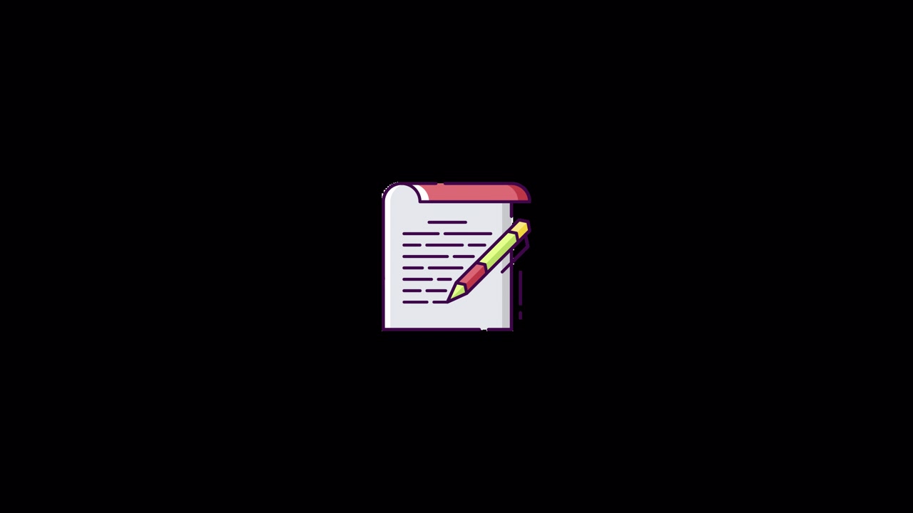 Animazione icona scrittura