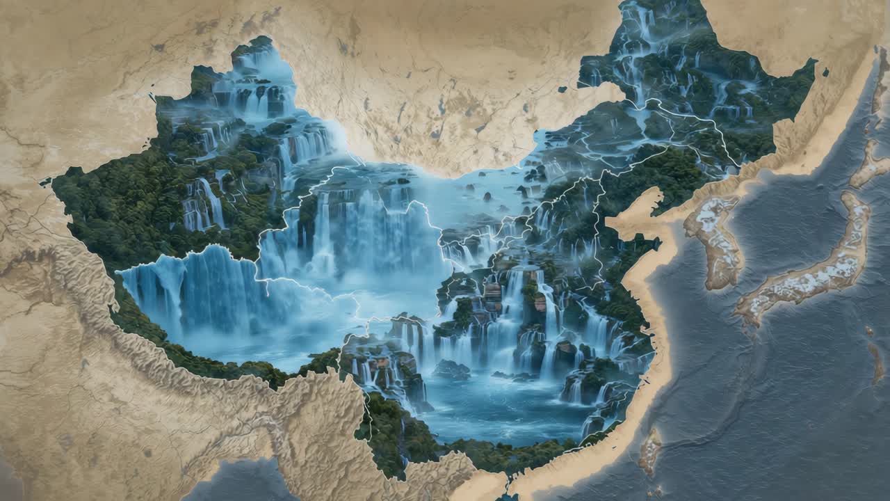 Waterfall Map of China