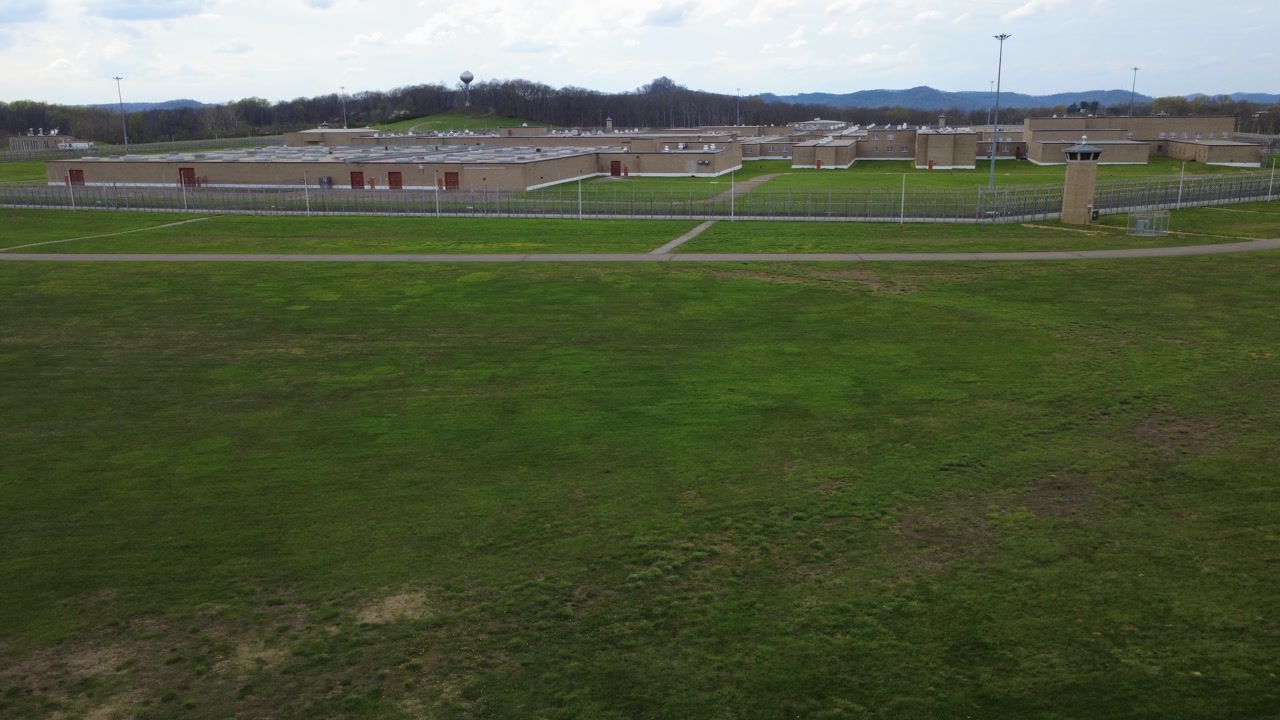 Drone footage of Southern Ohio Correctional Facility, maximum security prison