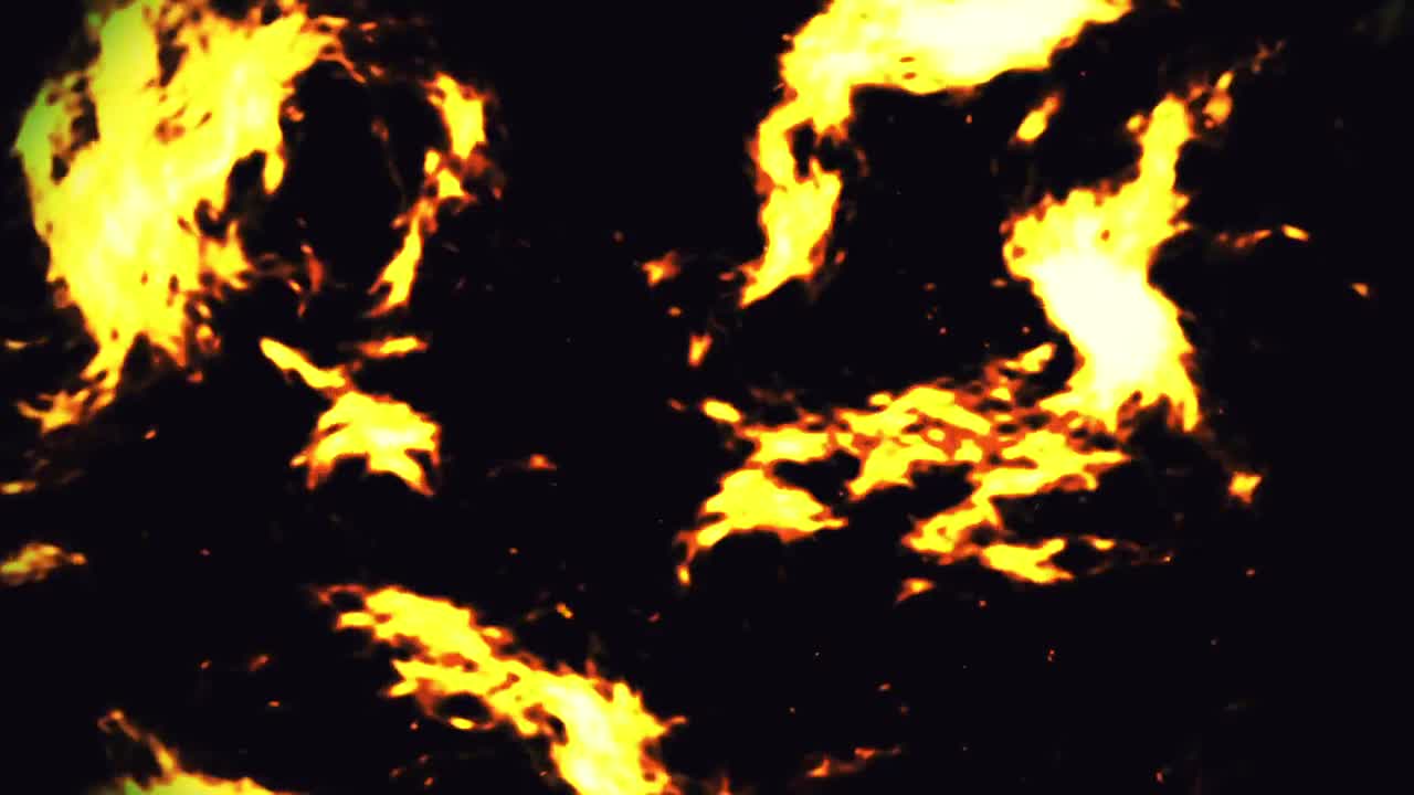 Sfondo animato stile grunge rosso fuoco e giallo