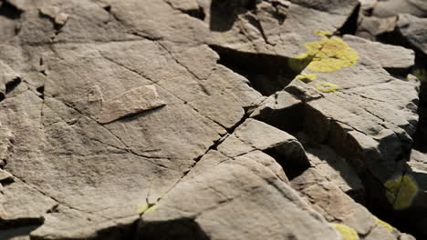 close up of rocky stones formation