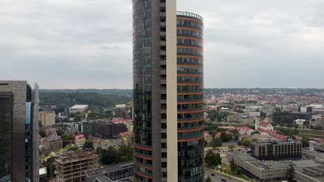 city scape with high rises