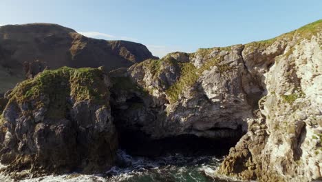 kinbane head on the causeway coastal route, northern ireland