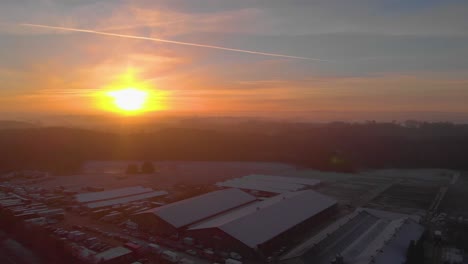 sunrise over riders cup arena in denmark