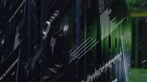 animation of data processing over computer servers